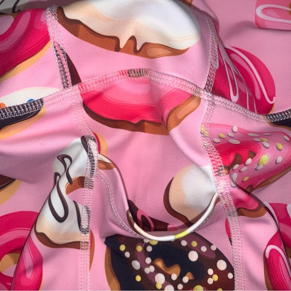 Muscles and Donuts Leggings Pink Women’s Size Small - Picture 3 of 8